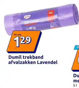 Action Dumil trekband afvalzakken aanbieding