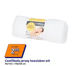 Action Comfibeds jersey hoeslaken wit aanbieding