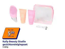 Action Kaily Beauty Studio gezichtsreinigingsset aanbieding