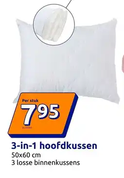 Action 3-in-1 hoofdkussen aanbieding