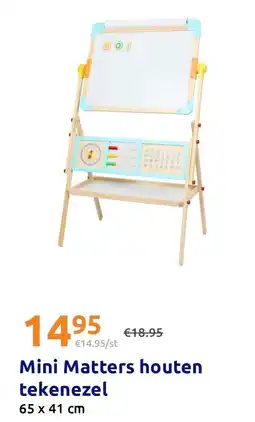 Action Mini Matters Houten Tekenezel aanbieding