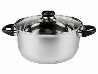 ERNESTO® Kookpot, Ø 24 cm, glazen deksel met stoomafvoer
