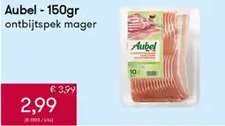 Peltri Aubel ontbijtspek mager aanbieding