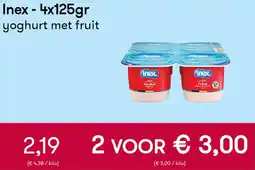Peltri Inex yoghurt met fruit aanbieding
