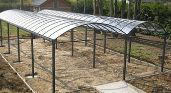 Makro Carport aluminium dubbel 600 x 800 cm aanbieding