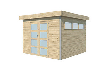 Makro Tuinhuis Lounge 295 x 295 cm stalen dak op geïsoleerd onderdak aanbieding
