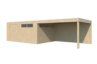 Makro Tuinhuis Cube 500 x 320 cm + extensie 400 cm aanbieding