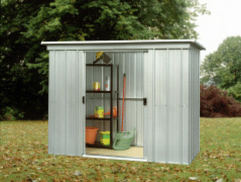 Makro Metalen tuinhuis 64 pz 184 x 104 cm aanbieding