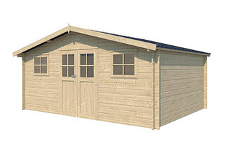 Makro Tuinhuis Edelweis H 505 x 385 cm met stalen dak aanbieding