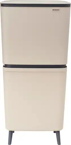 Coolblue Brabantia SortUp Recycle Hi afvalemmer 20+25L Beige aanbieding