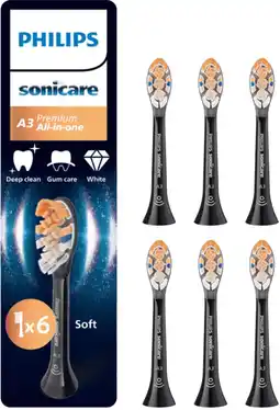 Coolblue Philips Sonicare Premium All-in-One Zwart (6 stuks) aanbieding