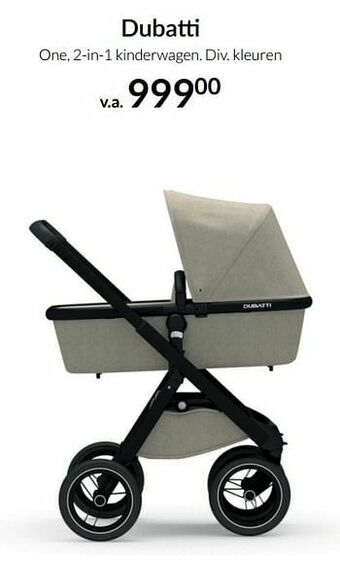 Dubatti one, 2-in-1 kinderwagen