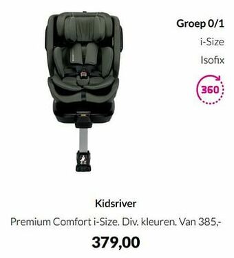 BabyPark Kidsriver premium comfort i-size aanbieding