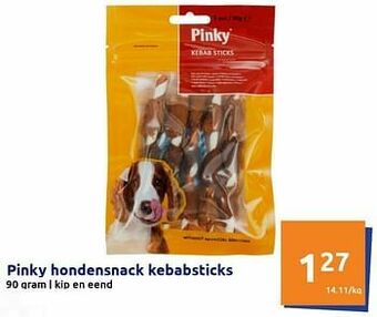 Action Pinky hondensnack kebabsticks aanbieding