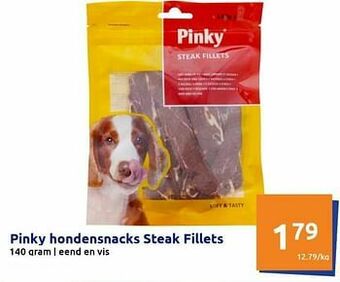 Action Pinky hondensnacks steak fillets aanbieding