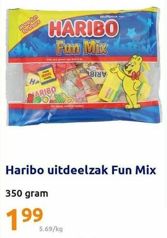 Action Haribo uitdeelzak fun mix aanbieding