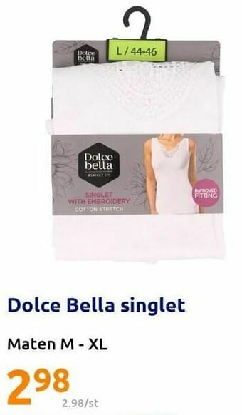 Action Dolce bella singlet aanbieding
