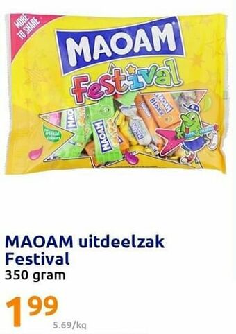 Action Maoam uitdeelzak festival aanbieding