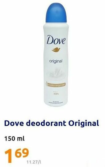 Action Dove deodorant original aanbieding