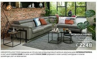 Henders & Hazel Hoekopstelling tycan in stof aanbieding