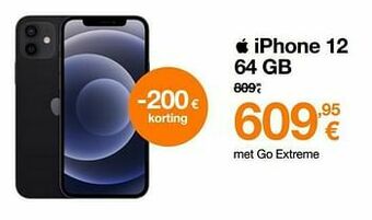 Orange Apple iphone 12 64 gb aanbieding