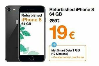 Orange Apple refurbished iphone 8 64 gb aanbieding
