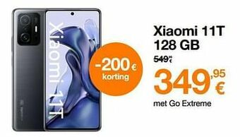 Orange Xiaomi 11t 128 gb aanbieding