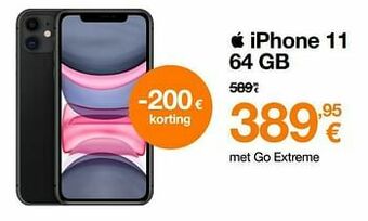 Orange Apple iphone 11 64 gb aanbieding