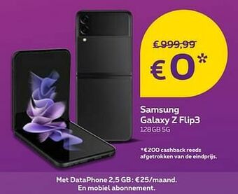 Proximus Samsung galaxy z flip3 128gb 5g aanbieding