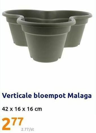 Action Verticale bloempot malaga aanbieding