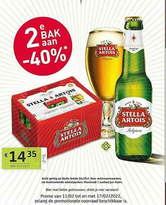 BelBev Stella Artois aanbieding