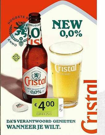 BelBev Cristal aanbieding