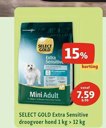 Maxi Zoo Select Gold Extra Sensitive Droogvoer Hond aanbieding