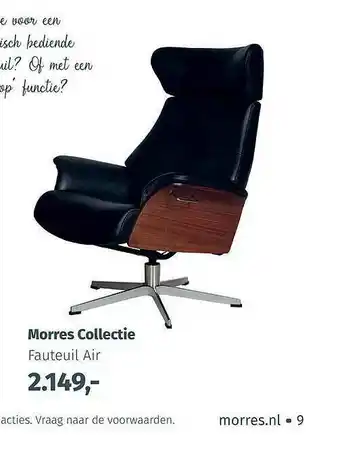Morres Collectie Fauteuil Air