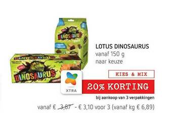 Spar Lotus Dinosaurus aanbieding