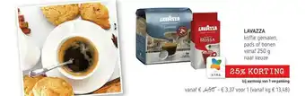 Spar Lavazza Koffie Gemalen Pads Of Bonen aanbieding