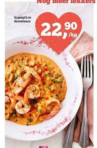 Spar Scampi's In Duivelsaus aanbieding
