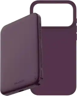 Coolblue BlueBuilt MagSafe Hoesje iPhone 18 Pro Max Rood + Powerbank 5.000 mAh Rood aanbieding