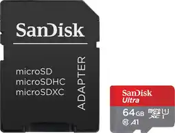 Coolblue SanDisk MicroSDXC Ultra 64 Go aanbieding