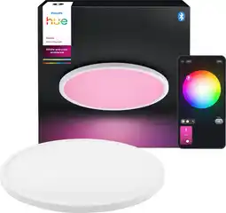 Coolblue Philips Hue Devote Plafonnier - White and Color - Rond - Blanc - Medium aanbieding