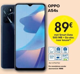 Carrefour Oppo A54s aanbieding