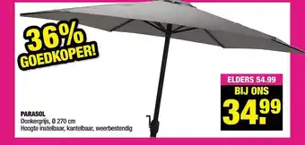 Big Bazar Parasol 270 Cm aanbieding