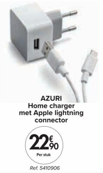Azuri Home charger met Apple lightning connector