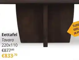 YGO Eettafel Tavaro aanbieding