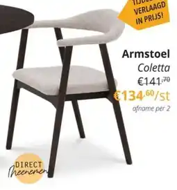 YGO Armstoel Coletta aanbieding