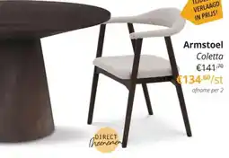 YGO Armstoel Coletta aanbieding