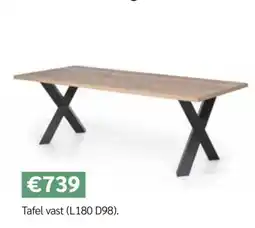 Crack Tafel vast aanbieding