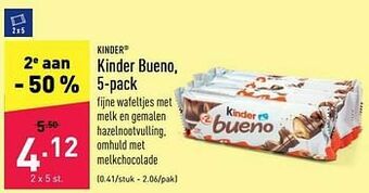ALDI Kinder bueno aanbieding