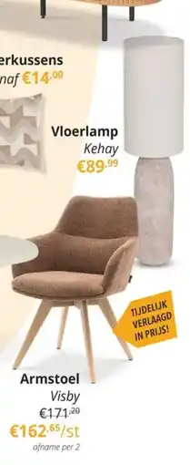 YGO Armstoel Visby aanbieding
