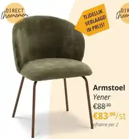 YGO Armstoel Yener aanbieding